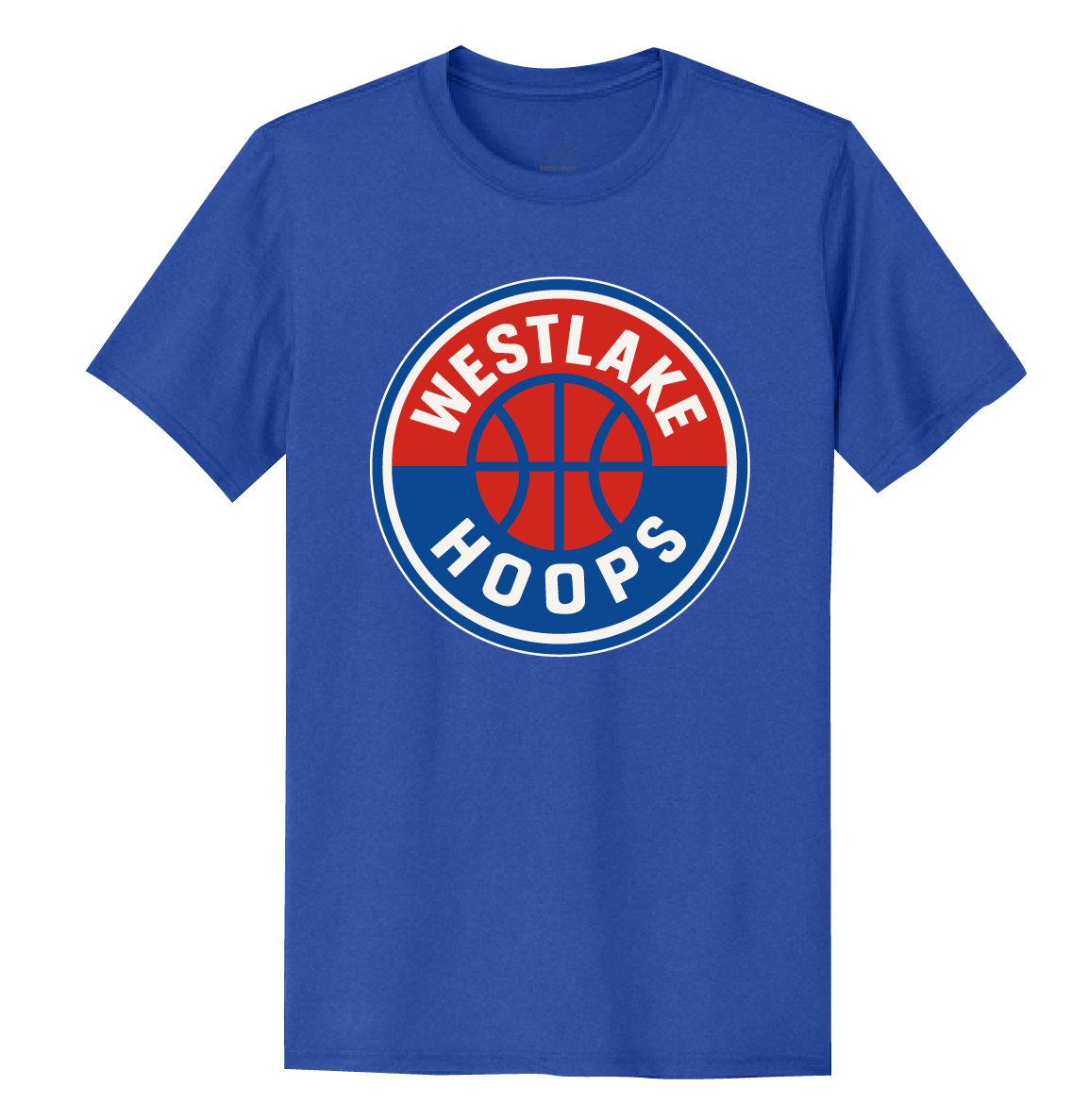 Hoops NL Cotton/Poly Blend Short Sleeve ADULT Tshirt Game Royal