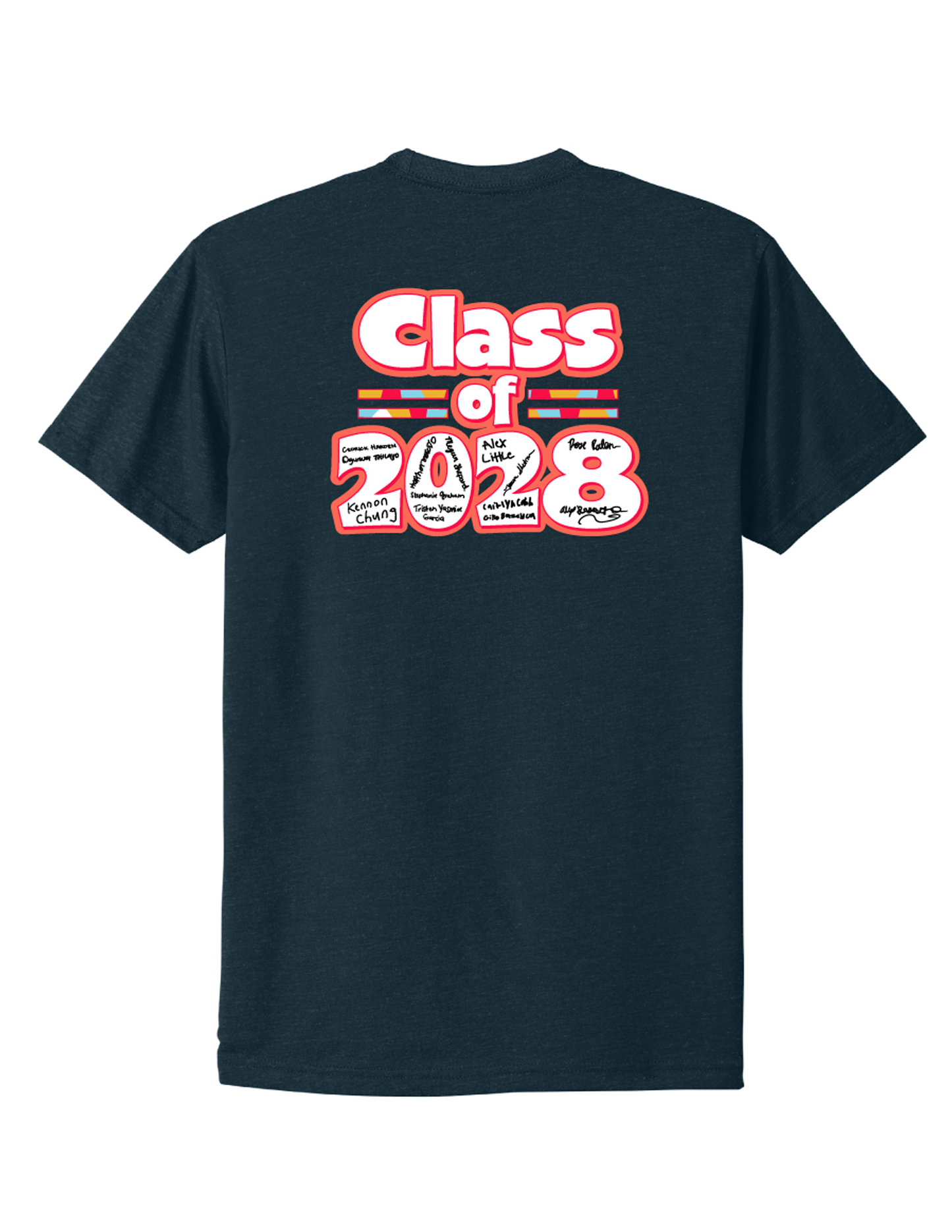 Bobcat Rise Class of 2028 T-shirt in Navy (WO-184012)