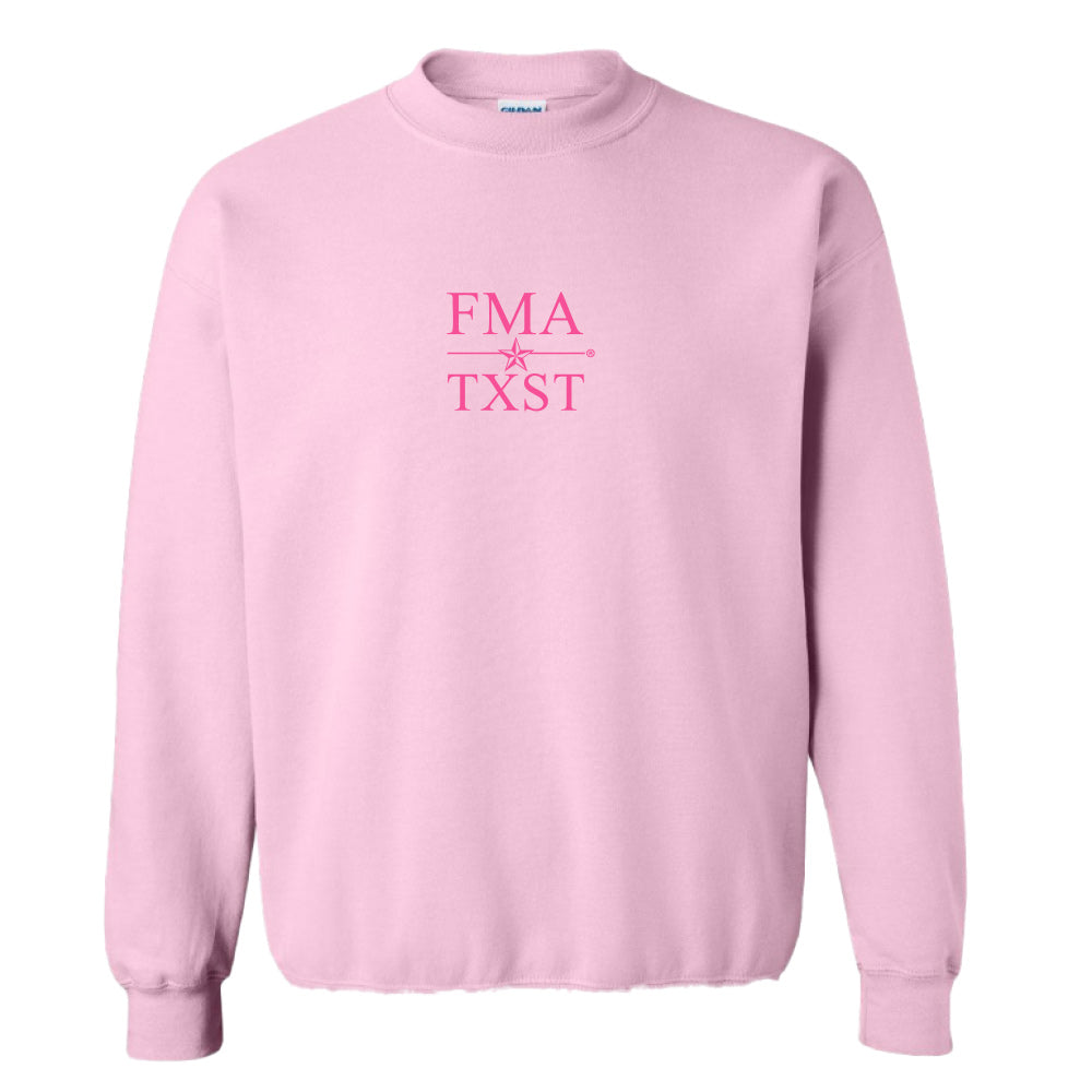 TXST FMA Crewneck Sweatshirt - Light Pink