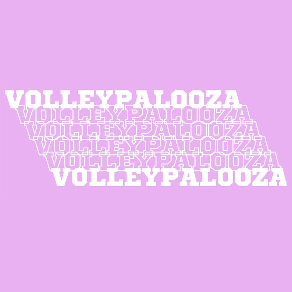 Volleypalooza Neon Violet Crewneck Sweatshirt - 198900