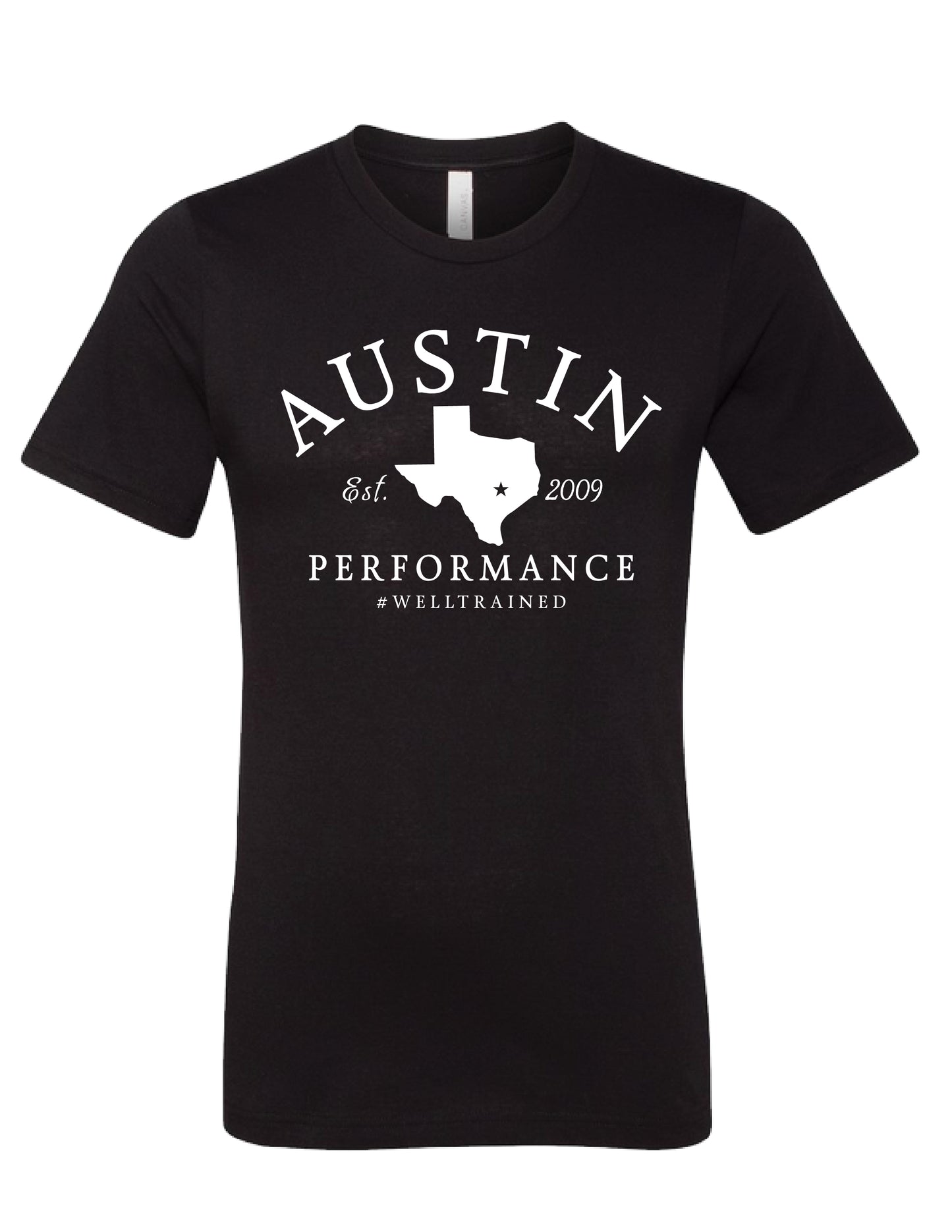 Austin Performance #Welltrained T - Black (WO-176073)