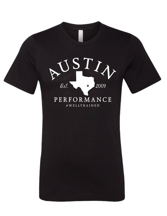 Austin Performance #Welltrained T - Black (WO-176073)