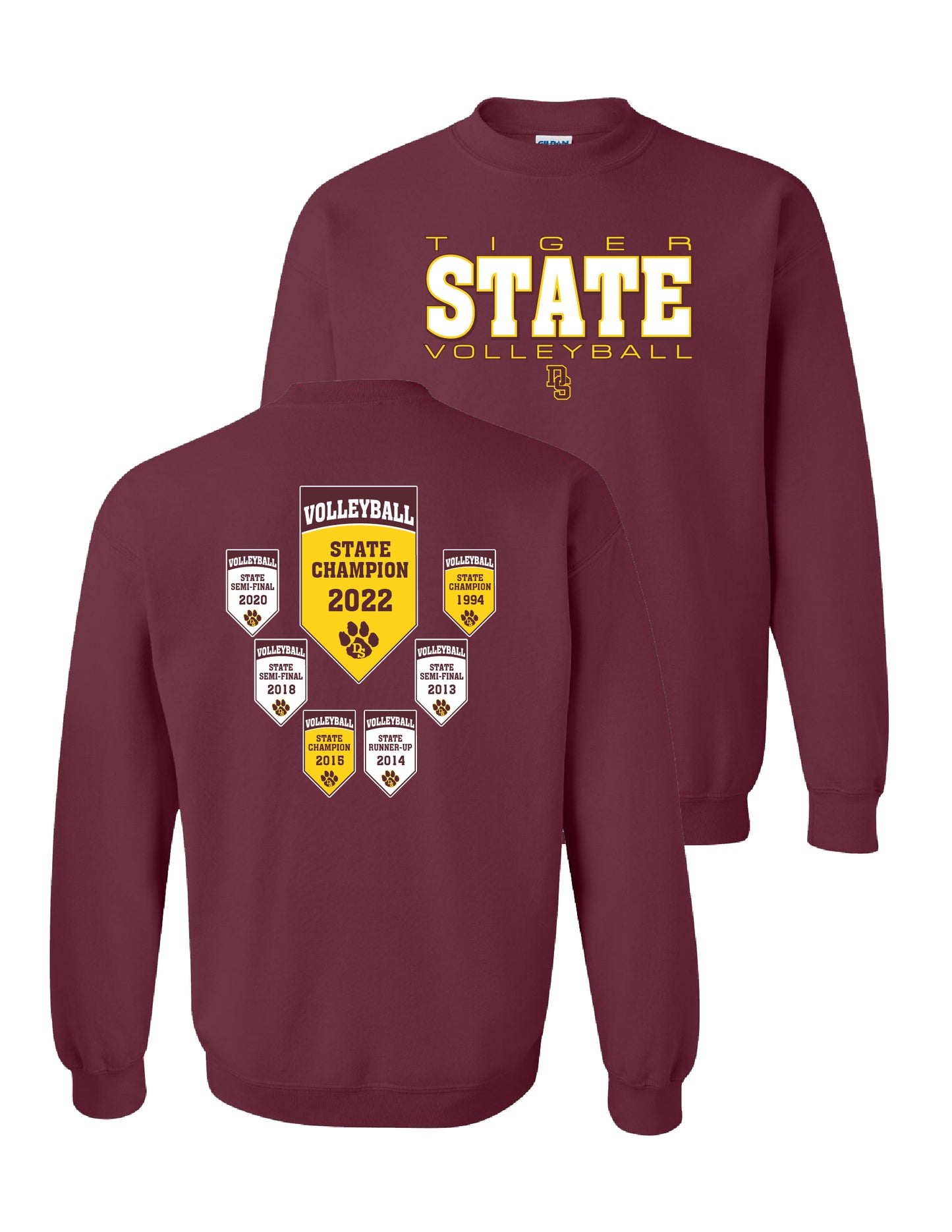 Dripping Springs Champions Sweatshirt in Maroon (WO-166599)