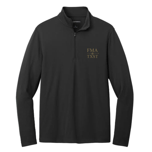 TXST FMA K112 Port Authority Black 1/4 Zip - Men's