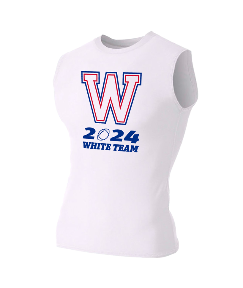 WHS White Team YOUTH Compression White Shirt - 180917