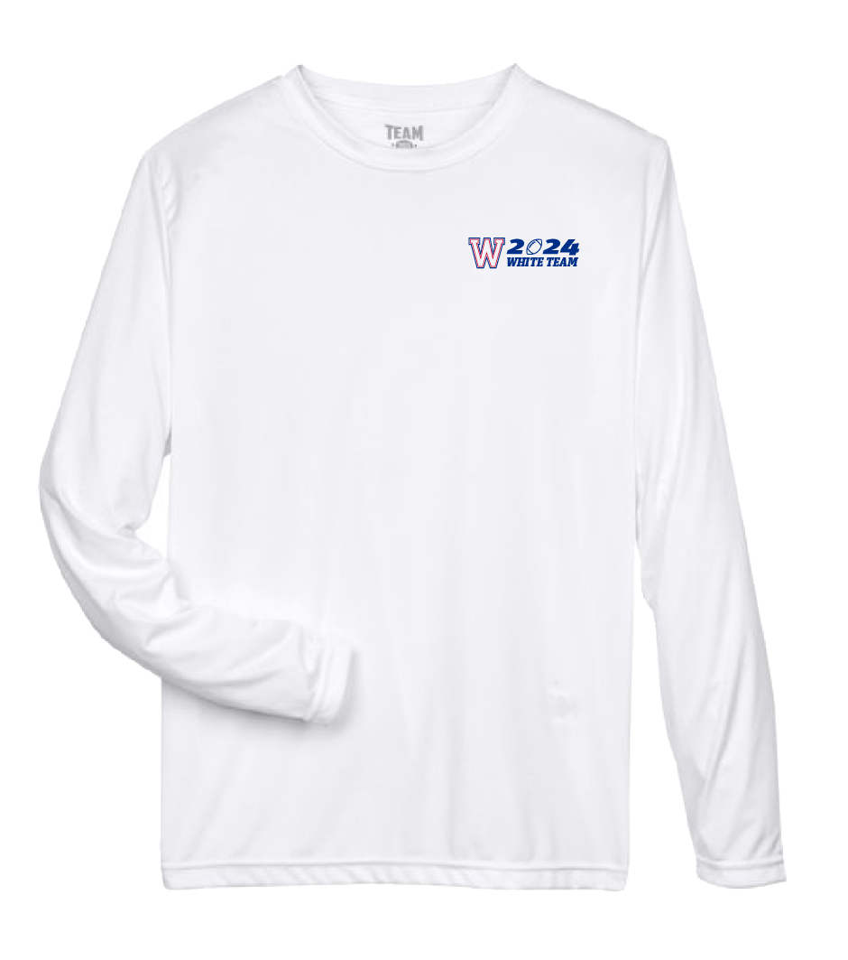 WHS White Team Dri Fit Performance Long Sleeve ADULT Shirt - 180917