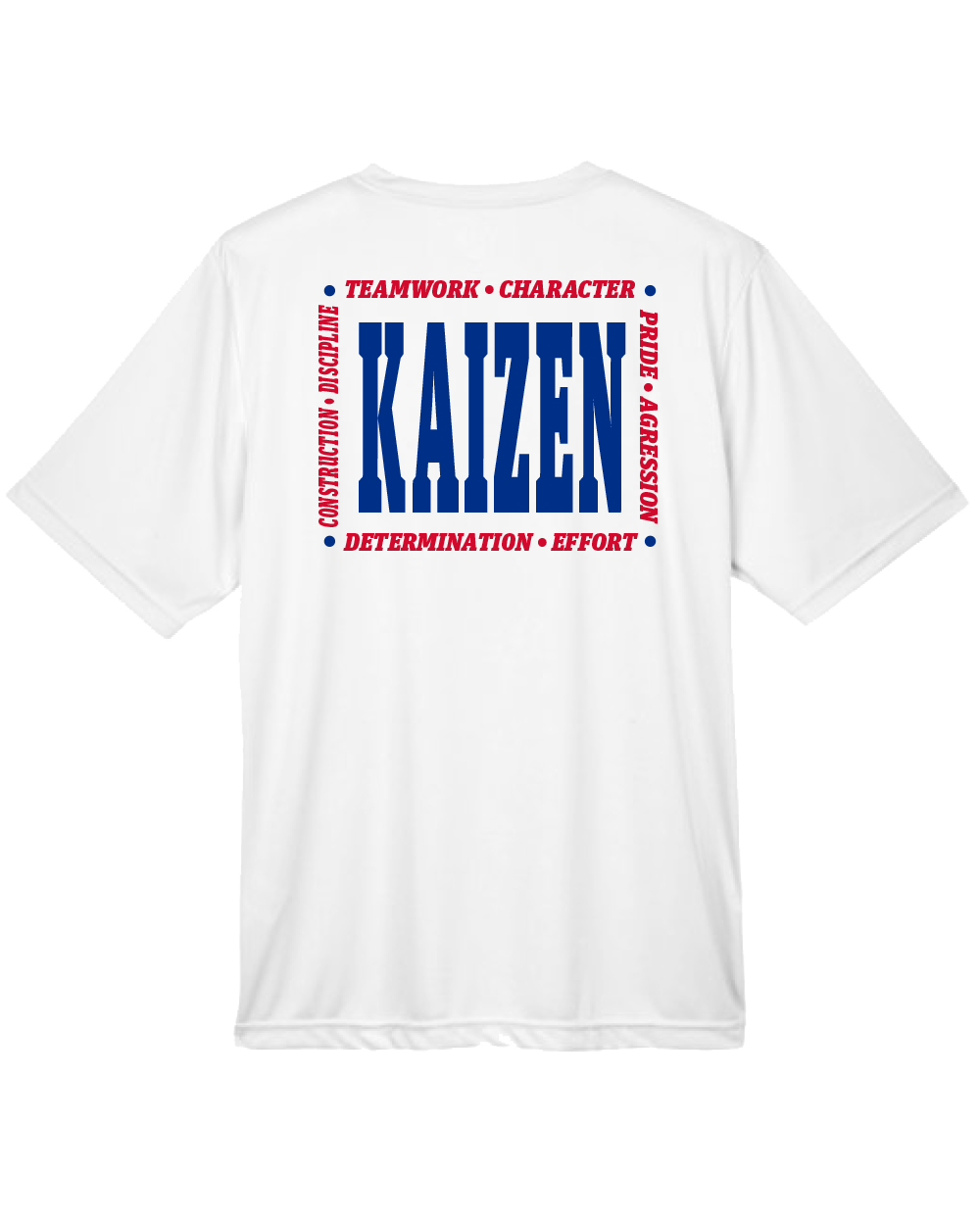 WHS White Team 'KAIZEN' Short Sleeve ADULT White Tee - 180918