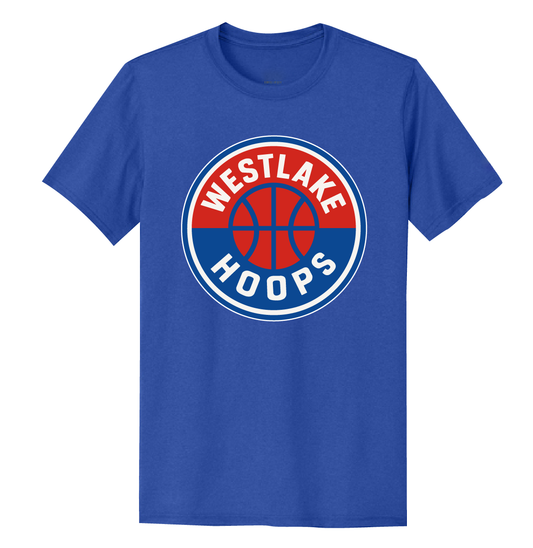 Hoops NL Cotton/Poly Blend Short Sleeve ADULT Tshirt Game Royal