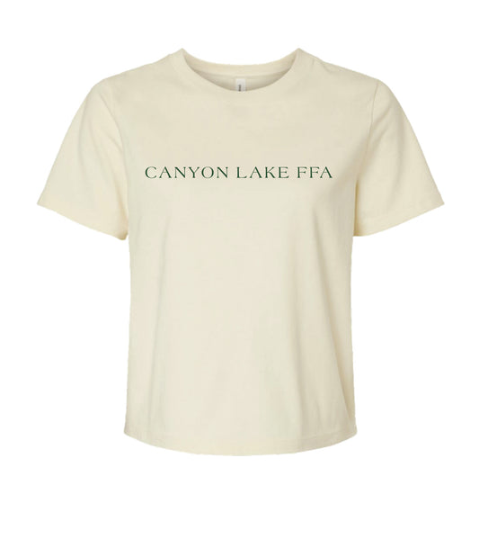 Canyon Lake FFA Women's Boxy T-Shirt - Natural (6110)