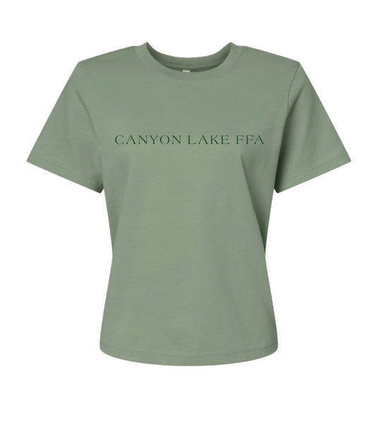 Canyon Lake FFA Women's Boxy T-Shirt - Sage (6110)