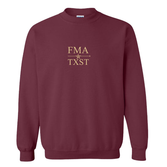 TXST FMA Crewneck Sweatshirt - Maroon