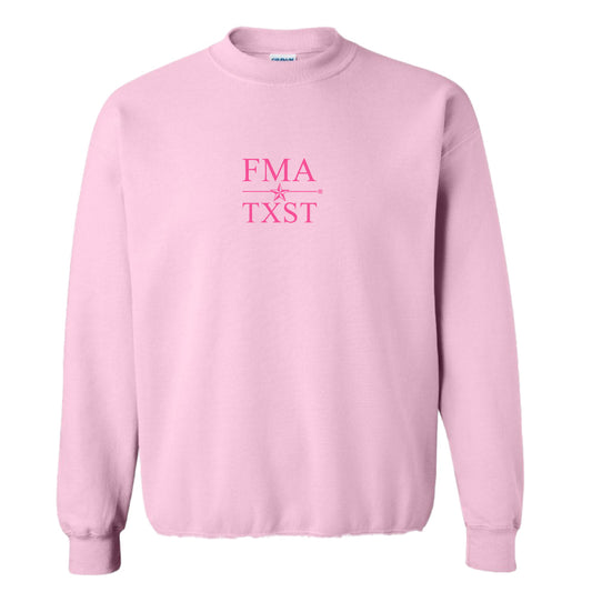 TXST FMA Crewneck Sweatshirt - Light Pink