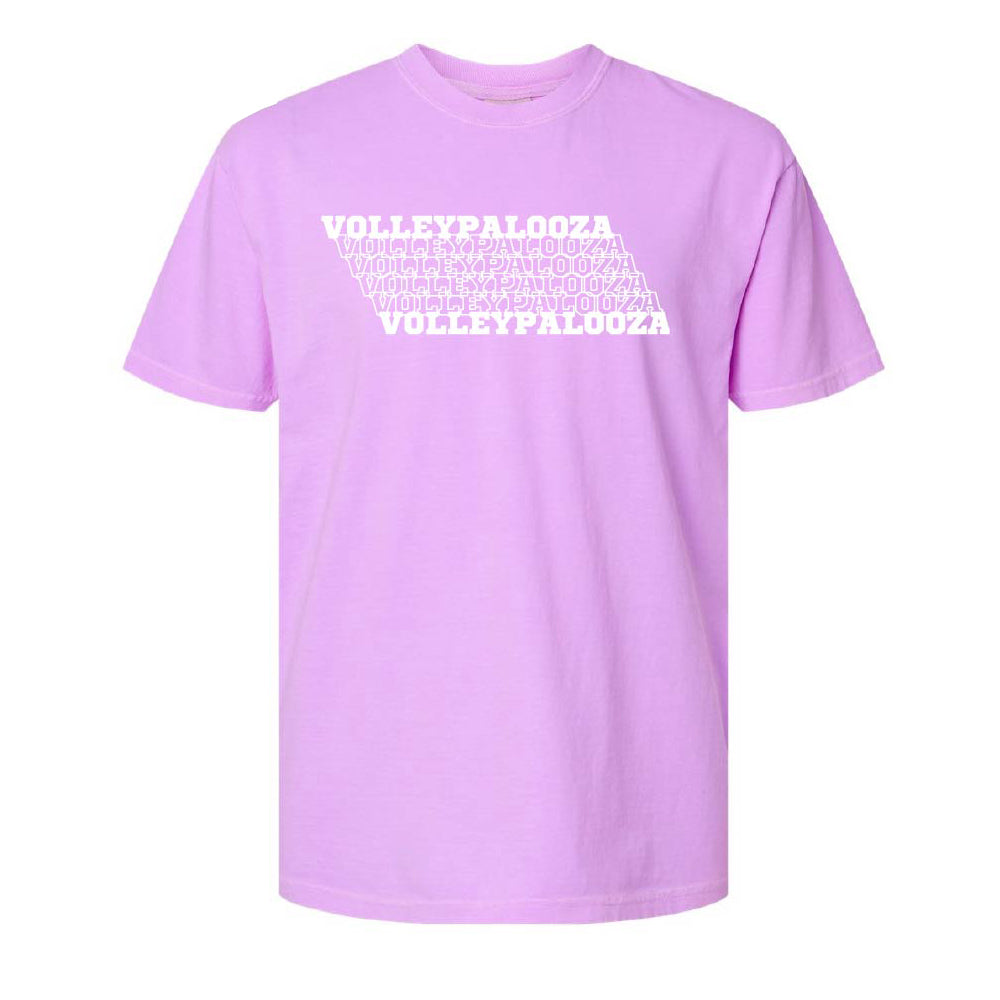 Volleypalooza Short Sleeve Neon Violet Tshirt - 198900
