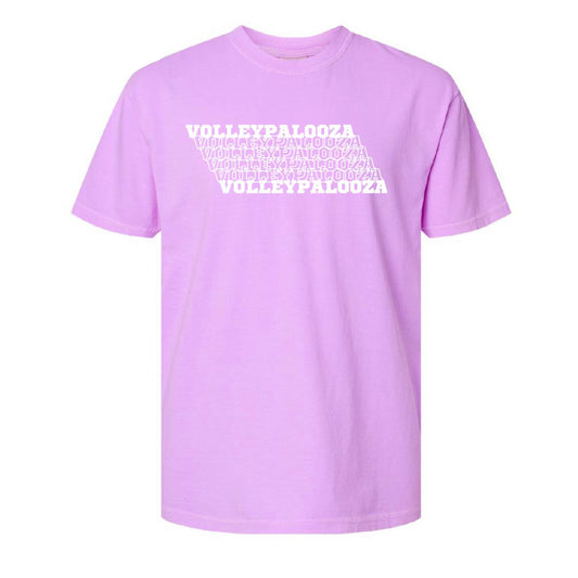 Volleypalooza Short Sleeve Neon Violet Tshirt - 198900